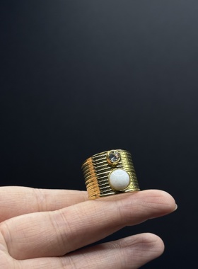 欧美风简约不规则四边形时尚戒指女R101153