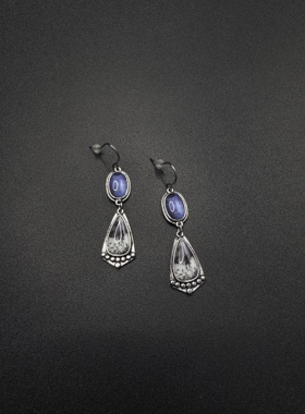 Vintage古着设计感古早风独特小众耳环复古耳环P82258