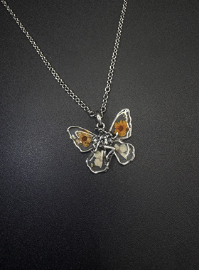 New Vintage古著Butterfly项链