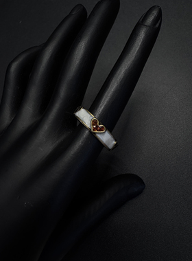 Vintage古着设计感古早风独特小众戒指P53105