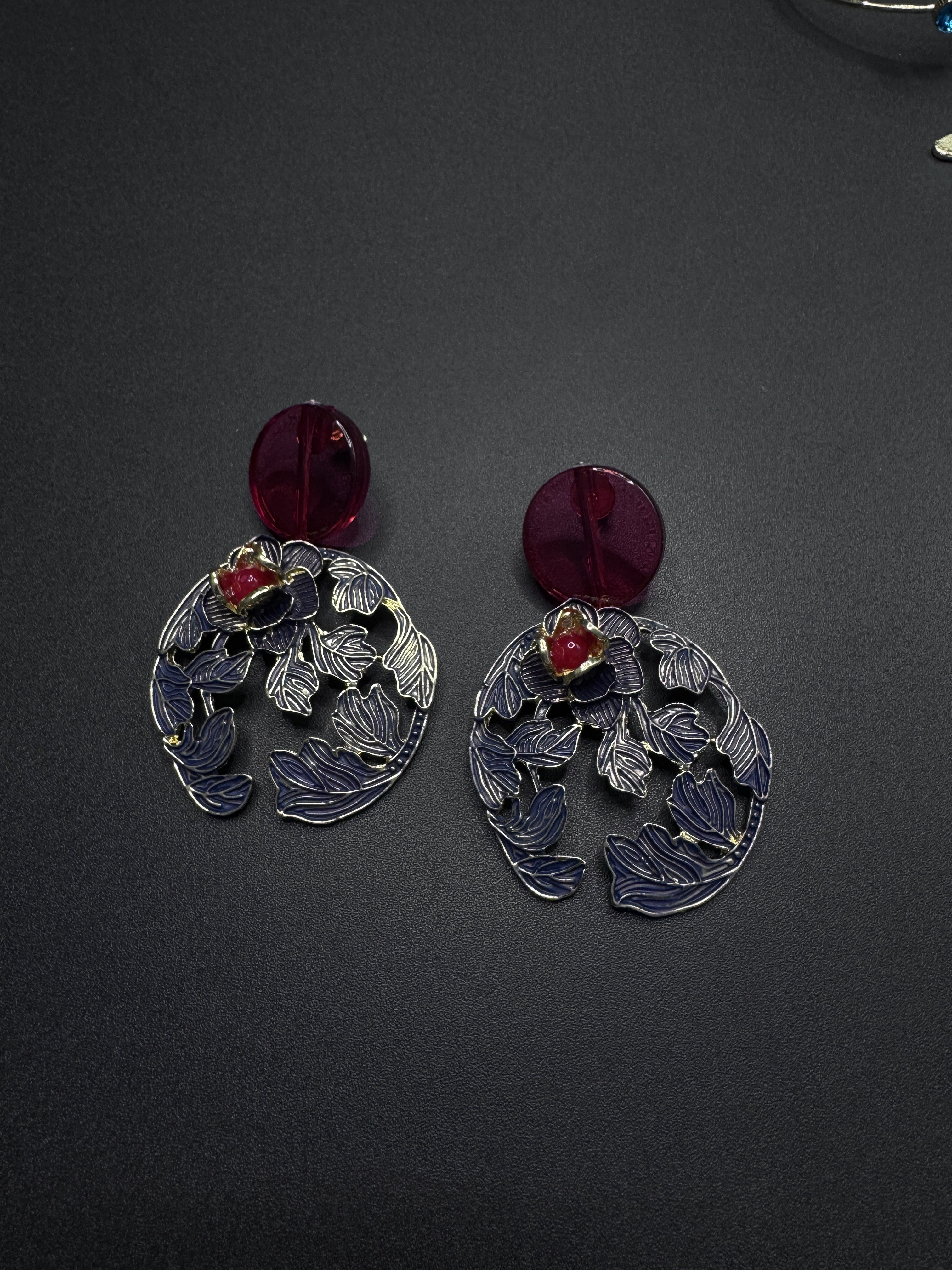 Vintage古著新中式旗袍复古耳饰高级小众设计仙气花朵耳环H92060,饰品/流行首饰/时尚饰品新,耳环,淘宝优惠券,粉丝福利购,淘宝优惠卷