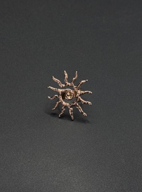 设计感夸张太阳花镂空复古高级感戒指可开口百搭镂空P10255