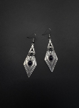 Vintage古着设计感古早风独特小众耳环复古耳环P81158