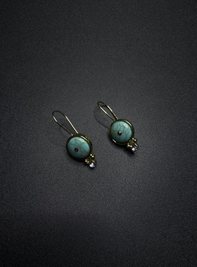 Vintage古著设计感古早独特设计耳环P52003