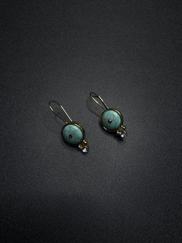 Vintage古著设计感古早独特设计耳环P52003