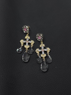 欧美复古宫廷风耳环女气质高级感轻奢小众设计感耳饰P12554