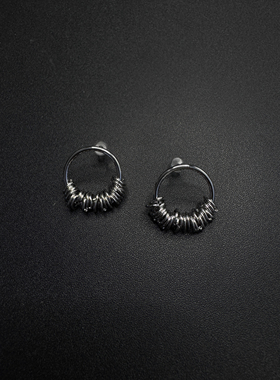 Vintage古着设计感古早风独特小众耳环P70360