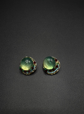 New Vintage古著设计感小众Vintage萤火虫耳钉