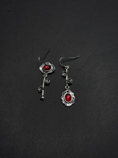 Vintage古着配饰 Gem耳饰小众吊坠耳环古著饰品P122357 Blossom