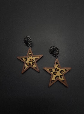 Vintage古着设计感古早风独特小众耳饰复古海星轻奢耳饰P72355