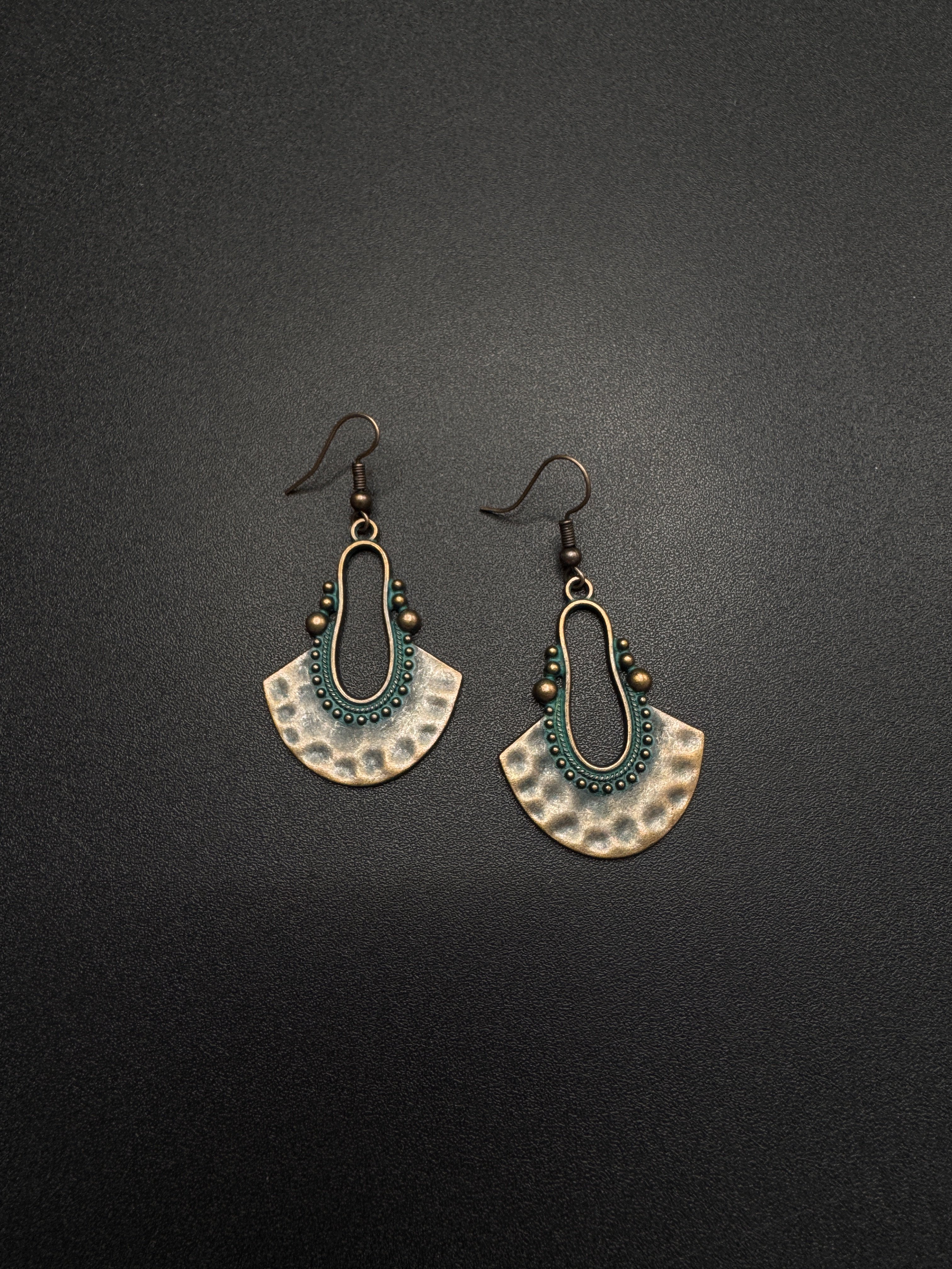 Vintage古着设计感古早风独特小众耳环复古耳环P90354