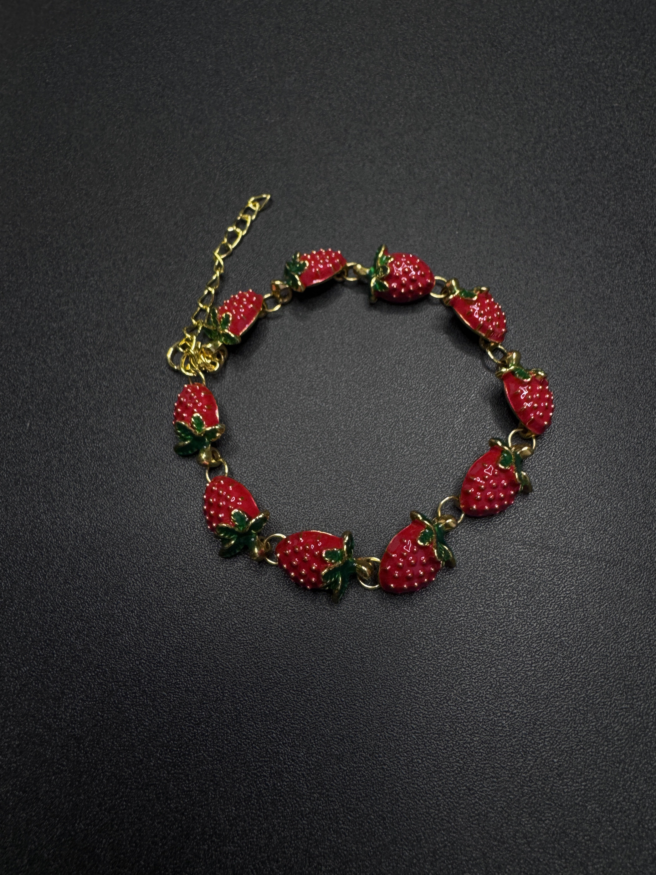 New Vintage 古著 莓烦恼！超可爱滴油仿真草莓串串手链P53008,饰品/流行首饰/时尚饰品新,项链,淘宝优惠券,粉丝福利购,淘宝优惠卷
