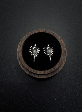 Vintage古着设计感古早风独特小众耳钉耳饰P61258