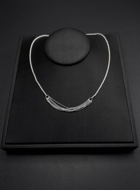 韩系多层流苏蛇骨项链女清冷感几何锁骨链高级感气质绝美R71453