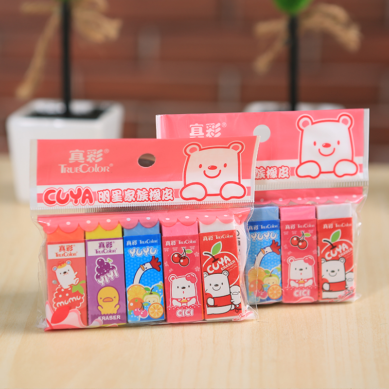 真彩酷丫系列CK-003 橡皮 (5块/袋) 橡皮擦卡通可爱儿童学习用品像皮擦|ruв категории электронный словарь/электрический бумажных книг/канцелярские принадлежности, повседневной школьных принадлежностей, ластик - от Buy2taobao.com для оказания профессиональной услуги покупки агента Taobao