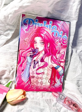 Smile彩虹小马宝莉周边碧琪小星星镭射色纸立桌面可爱二次元少女