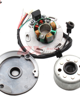 力帆150cc卧式发动机高速磁电机点火线圈定子转子封油盘点火器