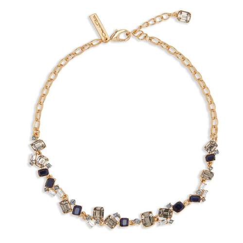 项链新款复古做旧水晶