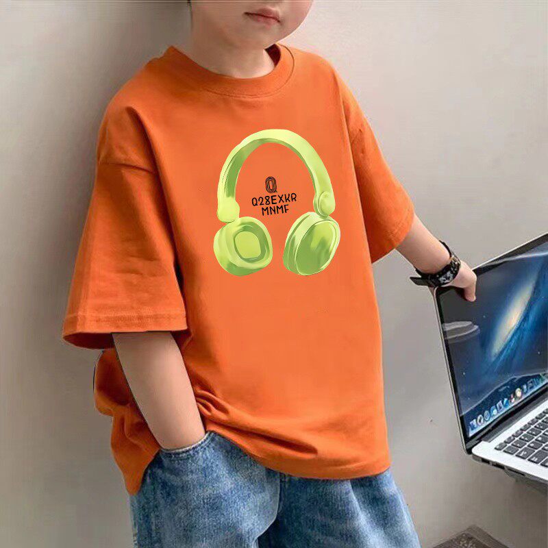 纯棉夏装男童短袖t恤2026夏季新款韩系潮流时髦半袖上衣中大童