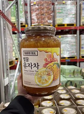 山姆代购蜜蒂尔蜂蜜柚子茶2kg罐装韩国进口冲饮品水果肉饮料茶酱