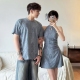 夏装 高级感小众一裙一衣2025新款 法式 情侣装 复古无袖 连衣裙显瘦潮