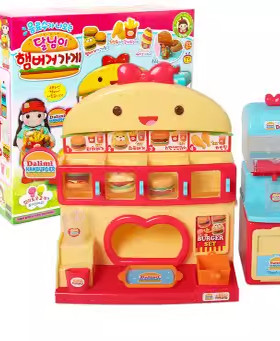 韩国toytron太伶美儿童冰箱汉堡店厨房过家家救护车社区医院玩具