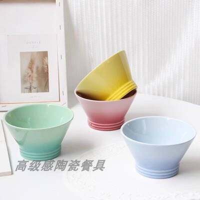 酷彩LECREUSET面碗水果沙拉斗笠