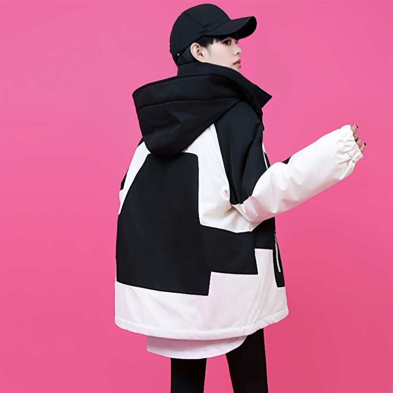 2025年新款工装户外棉服女冬短款宽松加厚棉衣洋气潮流冲锋衣外套