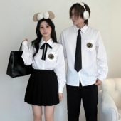 套装 高中学生jk制服白衬衫 学院风初中生合唱运动会班服毕业季 夏季