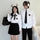 套装 高中学生jk制服白衬衫 学院风初中生合唱运动会班服毕业季 夏季