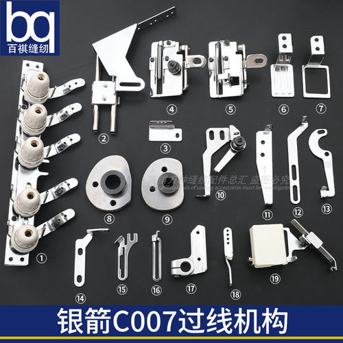 百祺工业缝纫机过线机构