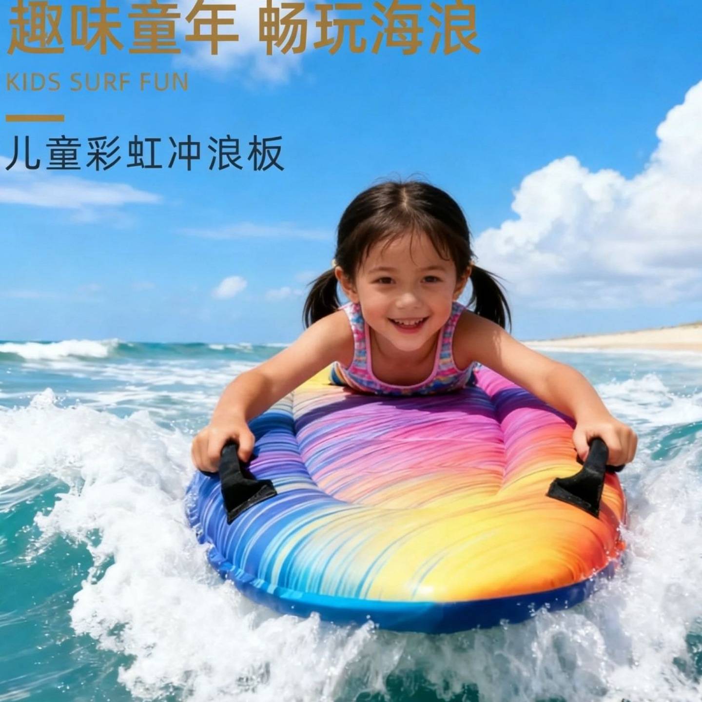 游泳小型尾波儿童水上冲浪板浮排