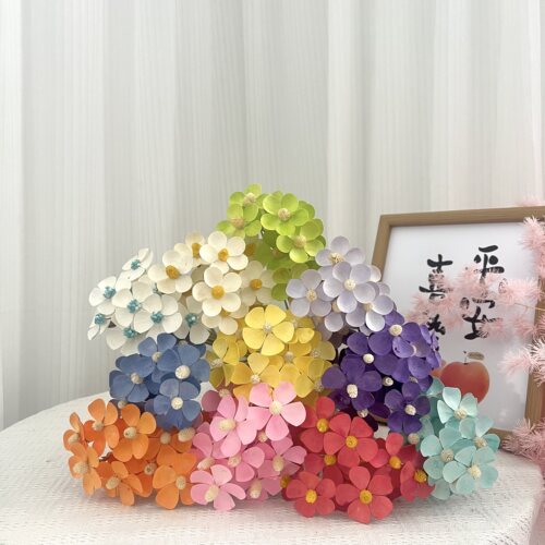 云南天然干花白色永生紫罗兰