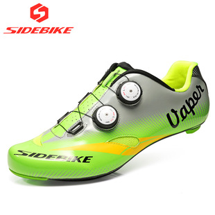 新款sidebike赛道客004超轻碳纤维双旋扣透气公路车骑行锁鞋男女