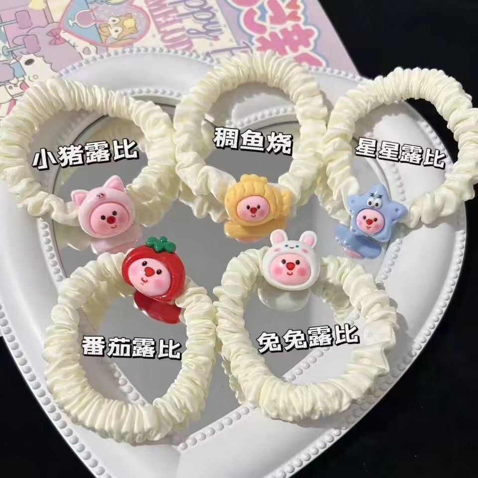 卡通Loopy露比发绳海狸发圈少女