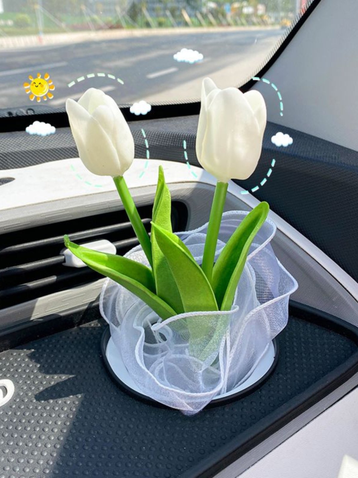 五菱宏光min郁金香花束s风车