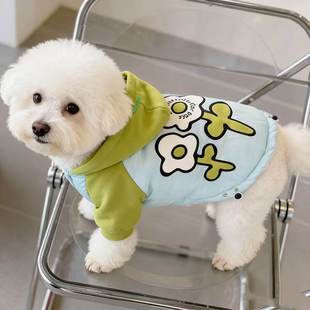 宠物衣服秋冬新款 马甲泰迪比熊狗狗猫咪加绒外套 双面毛绒加厚开衫