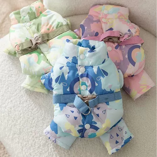 Собачья теплая куртка Bichon собака йоркширская оленя собака с четвероногим