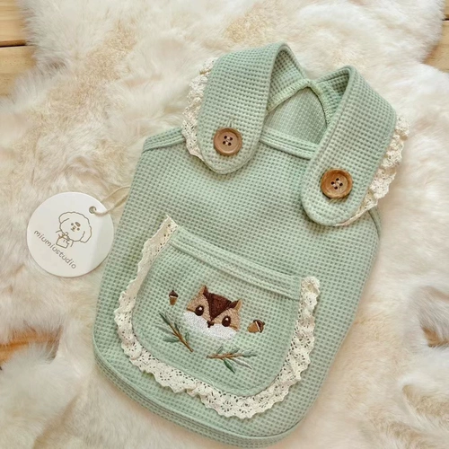 Лесная вышитая кружевная вафельная вафельная вафель