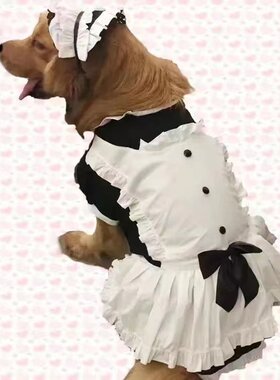 狗狗裙子变身装女仆衣服