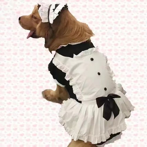 狗狗裙子变身装女仆衣服