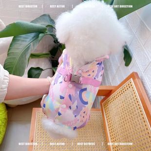 护肚装 加厚款 四脚衣可牵引 泰迪比熊雪拉瑞小狗狗秋冬装 新款