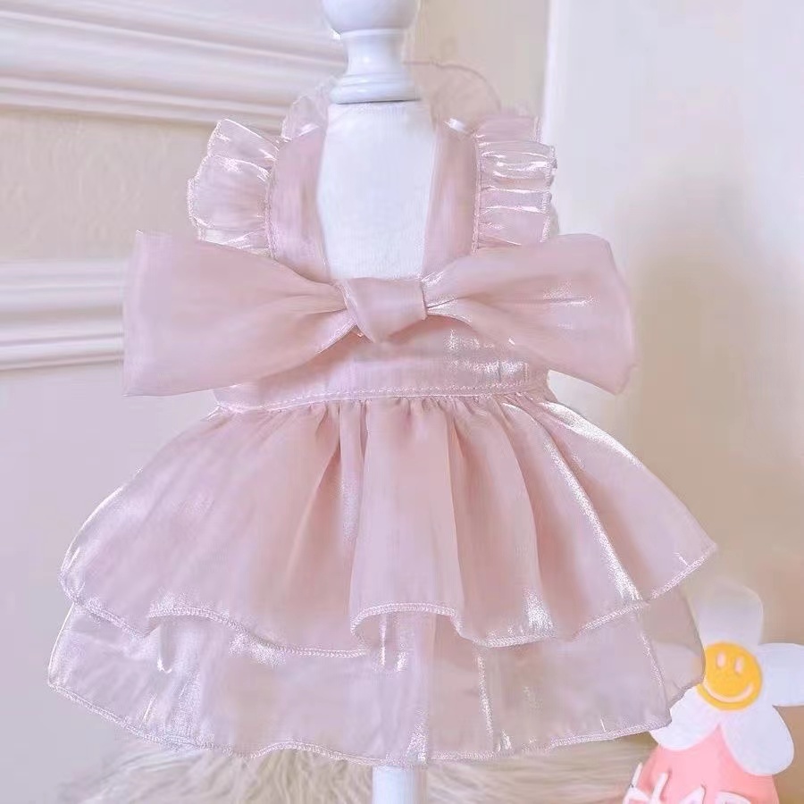 春夏新款蝴蝶结礼服狗狗猫咪