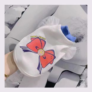 小体狗狗马甲蝴蝶结可爱秋款 弹力卫衣打底衫 清仓宠物套装 特价