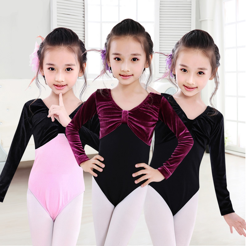 儿童新款舞蹈服装女孩女童练功服