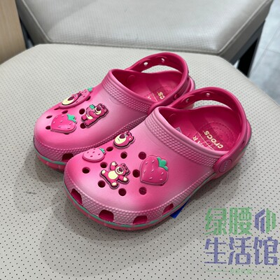Crocs卡骆驰女童沙滩洞洞凉拖鞋