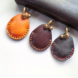 适用苹果AirTags保护套真皮保护壳airtag钥匙扣防丢追踪器 防摔猫