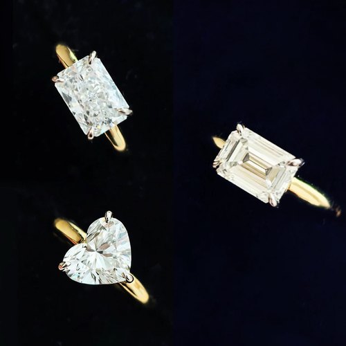 CHESNOW18K金细感钻石耳圈