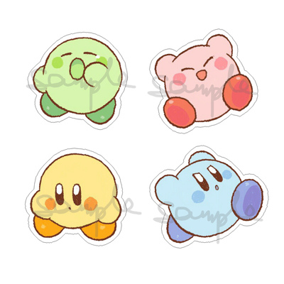 动漫游戏周边星之卡比KIRBY异色卡比球透明亚克力挂件现货满包邮