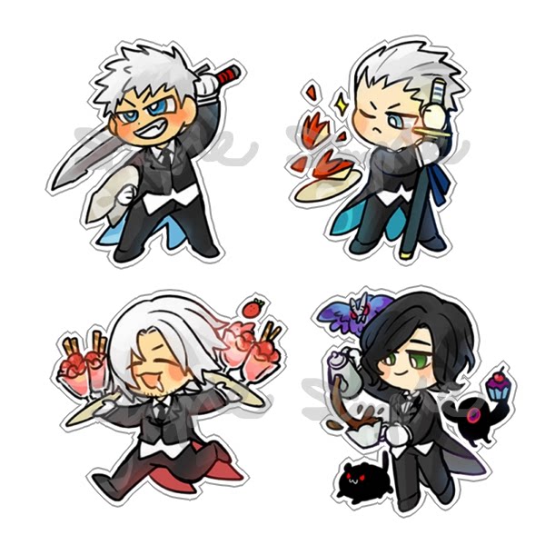 绮丽屋日本动漫周边鬼泣q版透明亚克力挂件满百包邮淘金币现货